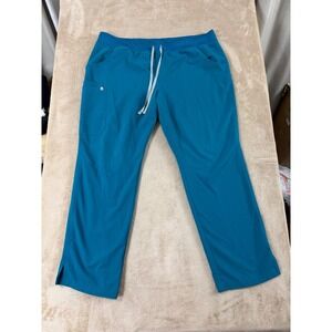 FIGS kade cargo scrub pants Women's 2XL Blue  medical drawstring T21004